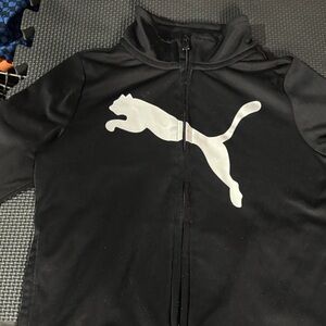 Puma Kids Black and White Jacket